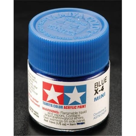 Tamiya Tamiya TAM81504 Tamiya Acrylic Mini X-4; Blue TAM81504